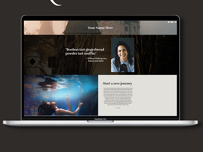 Fantasy Author Website branding design mobile design mockup ui ui design webdesign