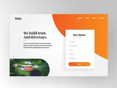 Bakker Concrete - One Page Website