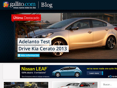 Blog Gallito Autos Home blog design