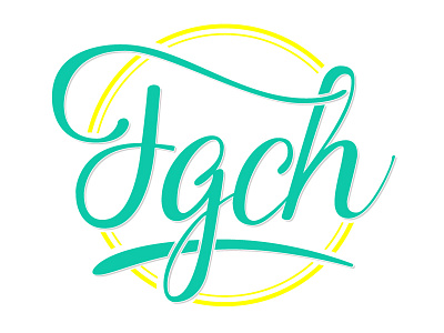 Fgch lettering logotype watermark