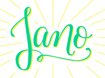 Jano & Ciro poster lettering poster
