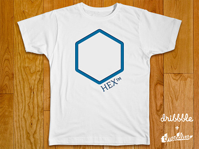 Hex blue hex hexagon shirt t shirt tee threadless