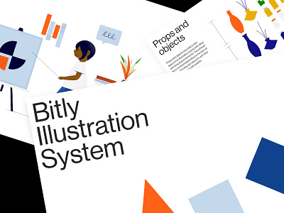 Bitly Illustration System brand guidelines characters colors guidelines illustration illustrations technology texture