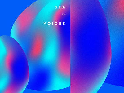 Sea Of Voices 3d gradients porter robinson poster