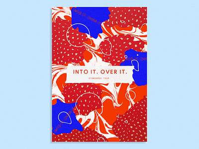 Into It. Over It. Poster acrylic band poster into it over it textures