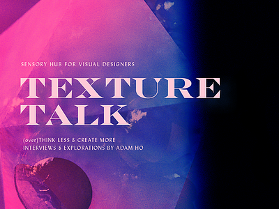 Texture Talk Exploration c4d poster texture typography