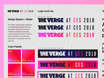 The Verge—Conference Visual Identity System