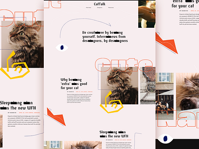 CatTalk Site Design cats exploration layout typography ui website