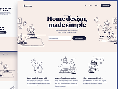 Homestory Design Explorations brand identity design layout web design website