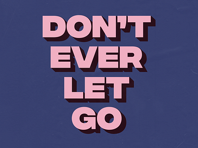Don't Ever Let Go short film title screen typography