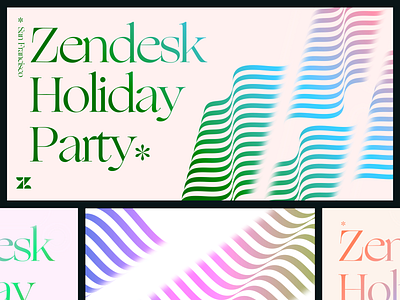 Color combo explorations pt. 3 branding poster typography zendesk