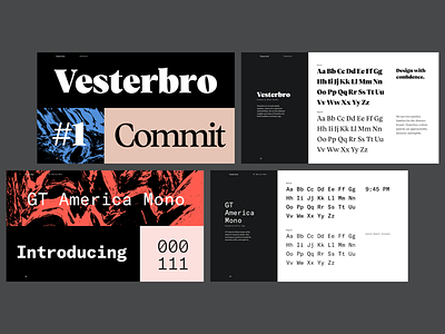 Typography - mini-specimens brand identity branding gt america guide typography vesterbro