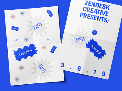 b2b is beautiful posters b2b posters zendesk creative zendesk events