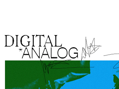 digital *analog texture typography typography art typography poster