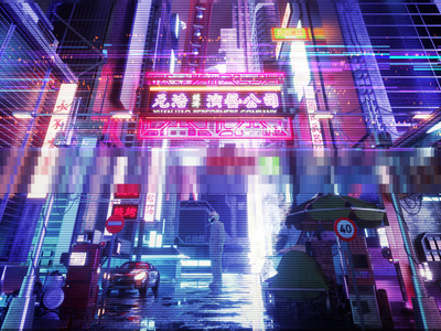 Cyberpunk Small City by 大金Derek on Dribbble