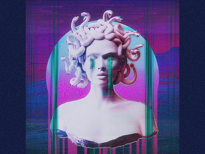 medusa aftereffects glitch photoshop