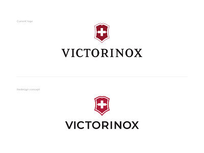 Victorinox Logo Redesign Concept brand designer graphic designer logo designer logo maker logo redesign