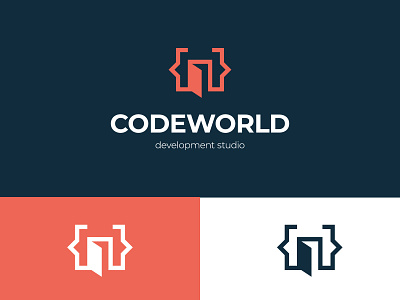 CodeWorld Logo brand designer coding development graphic designer logo designer logo for sale logo maker logoground stock logos