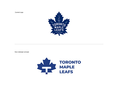 Toronto Maple Leafs Logo Redesign brand designer graphic designer logo designer logo maker logo redesign maple leaf toronto maple leaf