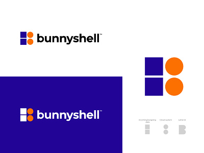 B Lettermark Logo app brand designer cloud geometric logo graphic designer it logo letter b logo designer logo maker online storage software