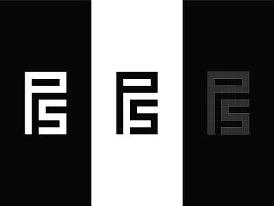 P&S Monogram Logo brand designer clothing brand logo fashion logo graphic designer letter logo logo designer logo maker minimalistic logo monochrome logo ps monogram simple logo typographic logo
