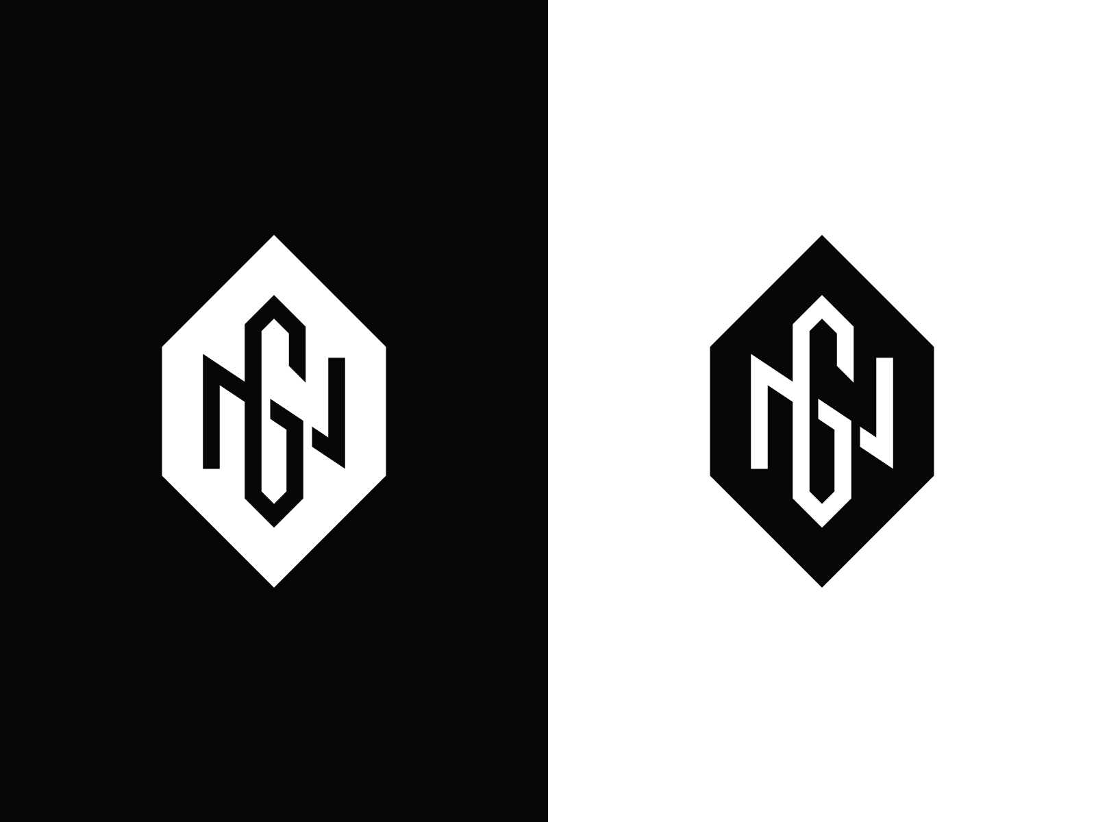 NG Monogram Logo by Kanades on Dribbble