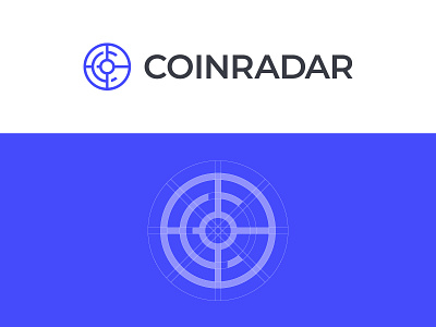 Coinradar Logo app icon app logo brand designer coin logo crypto logo cryptocurrency graphic designer logo designer logo for sale logo maker radar logo target logo tech logo