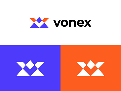 Vonex Logo brand designer digital logo graphic designer hill logo letter logo letter v logo designer logo for sale logo maker logoground mountain logo stock logos tech logo v