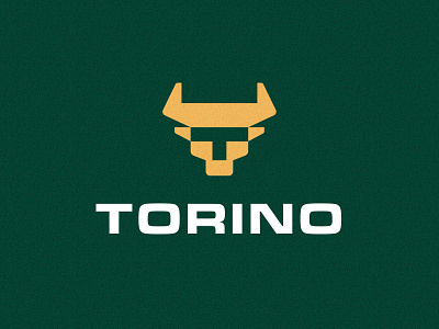 Torino Bull Logo animal bull bulls creative fury gold golden horn letter letter t lettermark logo designer logo for sale modern monogram negative space simple strenght strong typographic