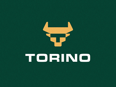 Torino Bull Logo animal bull bulls creative fury gold golden horn letter letter t lettermark logo designer logo for sale modern monogram negative space simple strenght strong typographic