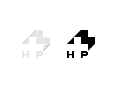 Logo design for a private hospital - Grid clear clinic cross cube geometric logo grid healthcare hospital hp logo grid medicine minimalism minimalistic monogram simple squares
