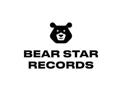 Logo for a recording studio album animal bear black brand designer graphic designer logo designer logo for sale logo maker music predator record recording star stock logos studio