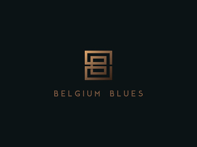 Belgium Blues alex san golden logo graphic designer letter logo letters logo designer modern logo restaurant simple logo typographic logo typography