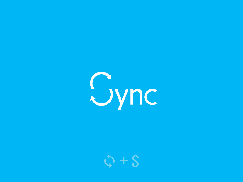 Sync Logo by Kanades on Dribbble