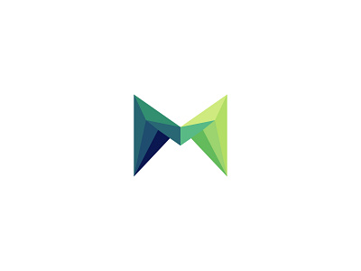 Polygonal Letter M Logo