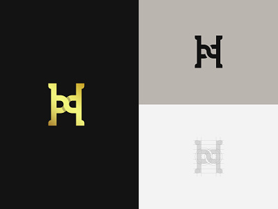 Golden Letter H brand designer graphic designer letter h logo letter logo logo designer logo for sale logo maker logoground stock logos typographic logo typography