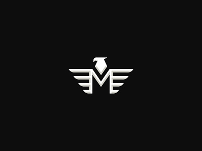 Eagle Letter M animal bird logo brand designer graphic designer letter logo letter m logo logo designer logo for sale logo maker logoground stock logos typographic logo