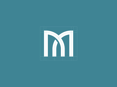 Letter M Grid (concept) brand designer graphic designer letter m logo logo designer logo grid logo maker typographic logo typography