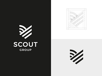 Abstract Shield Logo brand designer geometric logo graphic designer logo designer logo maker modern logo security logo shield logo