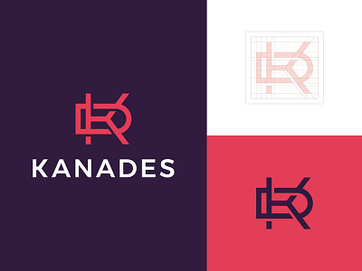 KD Monogram Logo brand designer graphic designer kanades kd kd monogram letter logo logo designer logo maker minimalistic logo modern logo simple logo typographic logo typography