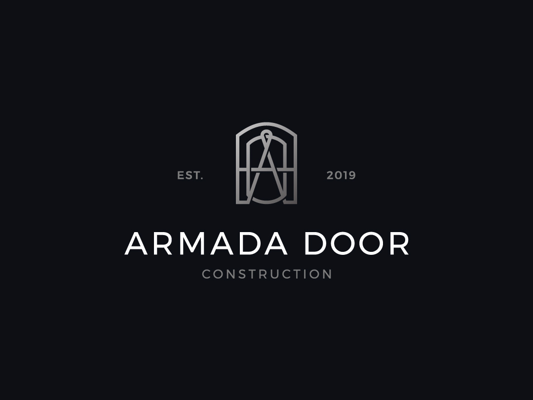 armada door  construction letter A logo