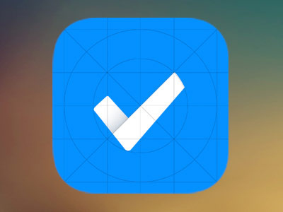 Ta-done app blue first app icon to do
