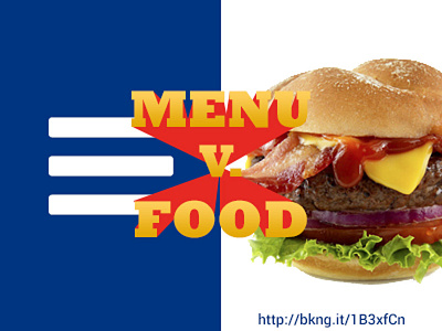 Menu v. Food blog hamburger menu tasty