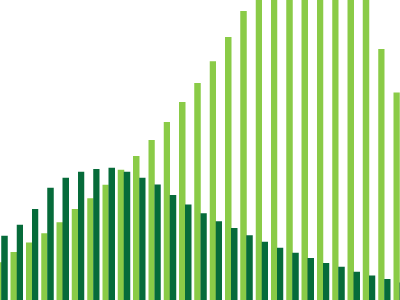 mountains client green logo wip