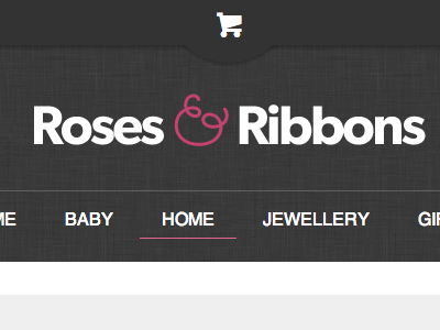 RnR Commerce Website commerce pink