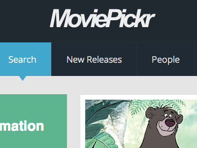 Reverting logo type moviepickr movies mp nav search