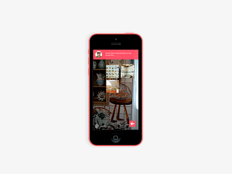La cocina valenciana - AR App app ar behance iphone motion pink ui unity ux vuforia