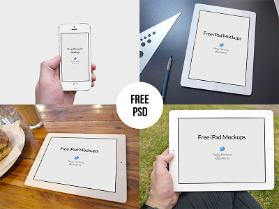 Free iPad & iPhone 5s Mockups - PSD download free freebie ios iphone mockup photography photoshop product psd resource template