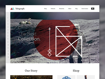 Minimal web blog | shop blog commerce design flat graphic landing page minimal navigation shop ui ux web