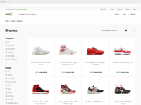 Sneaker Browse by Regy Perlera for StockX on Dribbble